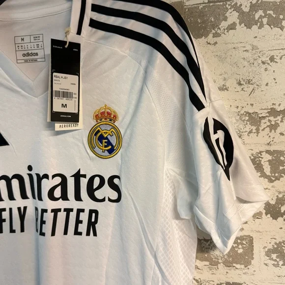 NEW - Adidas White Real Madrid Lester Home Jersey 24/25 - Medium #7